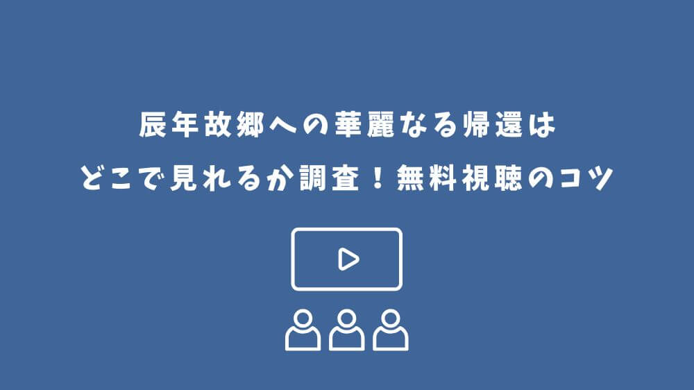 辰年故郷への華麗なる帰還 どこで見れる