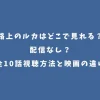 路上のルカはどこで見れる？配信なし？全10話視聴方法と映画の違い