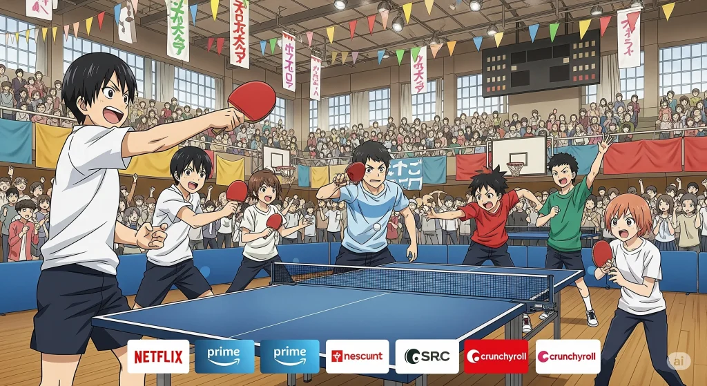 ピンポンのアニメはどこで見れるか統括！