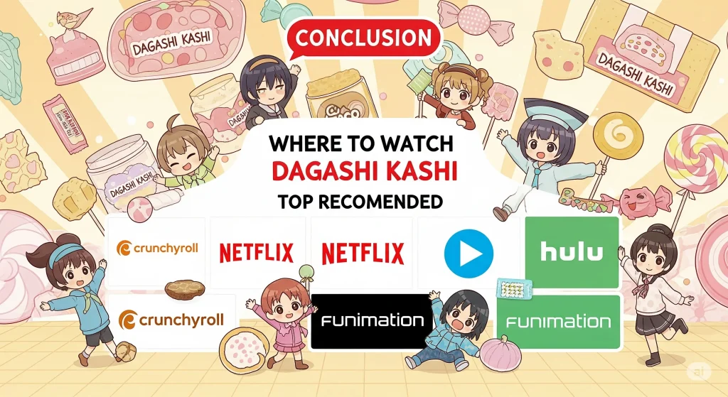結論：だがしかしのアニメはどこで見れるのか