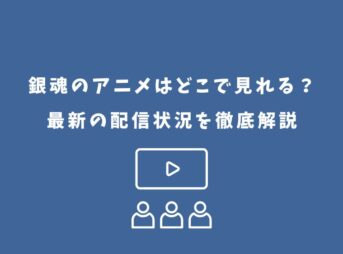 銀魂のアニメはどこで見れるか最新の配信状況を解説